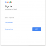 صفحة الجيميل الرئيسية