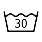 تُغسل على درجة حرارة 30 أو أقل