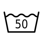 تُغسل على درجة حرارة 50 أو أقل