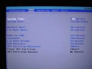 BIOS توقف لوحة اللمس التاتش باد TouchPad